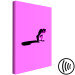 Canvas Print Shadow of a Pink World (1-part) - Monkey Figure in Striking Color 115199 additionalThumb 6
