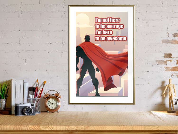 Wall Poster I'm not here to be average - movie theme and white English texts 115299 additionalImage 13