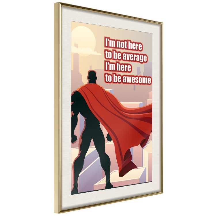 Wall Poster I'm not here to be average - movie theme and white English texts 115299 additionalImage 2