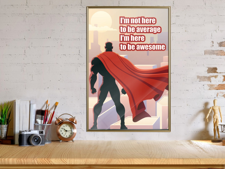 Wall Poster I'm not here to be average - movie theme and white English texts 115299 additionalImage 5