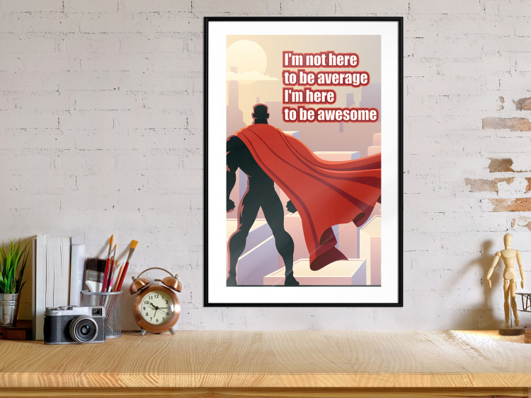 Wall Poster I'm not here to be average - movie theme and white English texts 115299 additionalImage 4