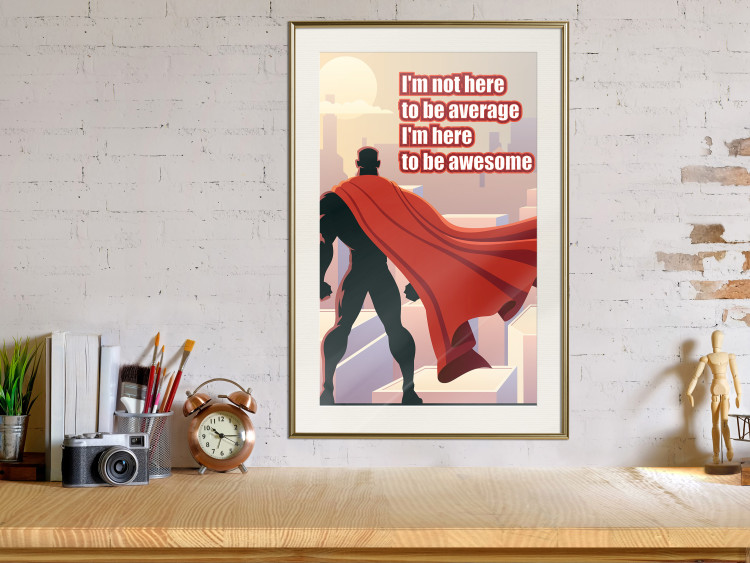 Wall Poster I'm not here to be average - movie theme and white English texts 115299 additionalImage 21