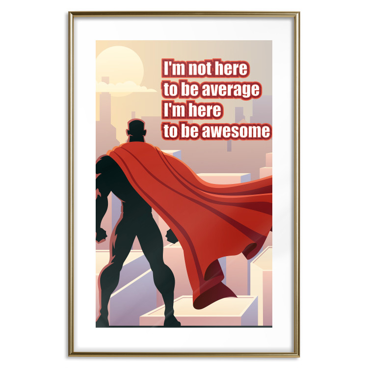 Wall Poster I'm not here to be average - movie theme and white English texts 115299 additionalImage 14