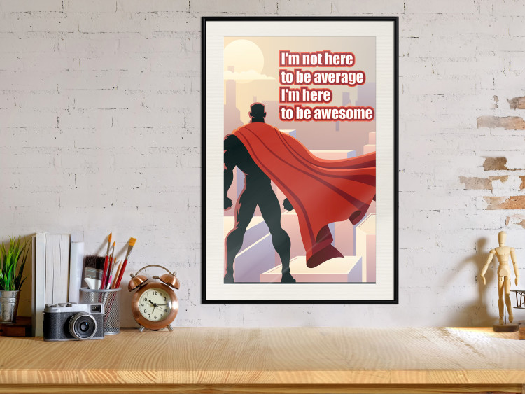 Wall Poster I'm not here to be average - movie theme and white English texts 115299 additionalImage 22