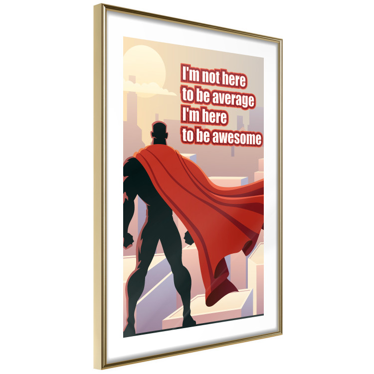 Wall Poster I'm not here to be average - movie theme and white English texts 115299 additionalImage 8