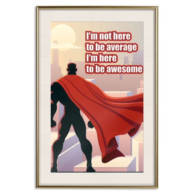 Wall Poster I'm not here to be average - movie theme and white English texts 115299 additionalImage 19