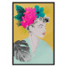 Wall Poster Flowers in Hair - colorful abstraction with a woman's portrait and leaves 116899 additionalThumb 15