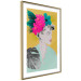 Wall Poster Flowers in Hair - colorful abstraction with a woman's portrait and leaves 116899 additionalThumb 6