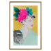 Wall Poster Flowers in Hair - colorful abstraction with a woman's portrait and leaves 116899 additionalThumb 17