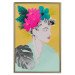 Wall Poster Flowers in Hair - colorful abstraction with a woman's portrait and leaves 116899 additionalThumb 16