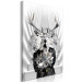 Canvas Print Animal Majesty (1-part) - Imaginary Deer Figure in White 117199 additionalThumb 2