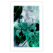 Poster Enchanted Lilies - green-filled abstraction into shiny flowers 117899 additionalThumb 19