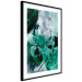 Poster Enchanted Lilies - green-filled abstraction into shiny flowers 117899 additionalThumb 11