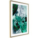 Poster Enchanted Lilies - green-filled abstraction into shiny flowers 117899 additionalThumb 6