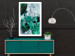 Poster Enchanted Lilies - green-filled abstraction into shiny flowers 117899 additionalThumb 4