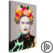 Canvas Art Print Floral Woman Portrait (1-part) - Colorful Figure Elements 118099 additionalThumb 6