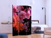 Room Divider Screen Spring Cocktail - colorful plants on a contrasting black background 122999 additionalThumb 2