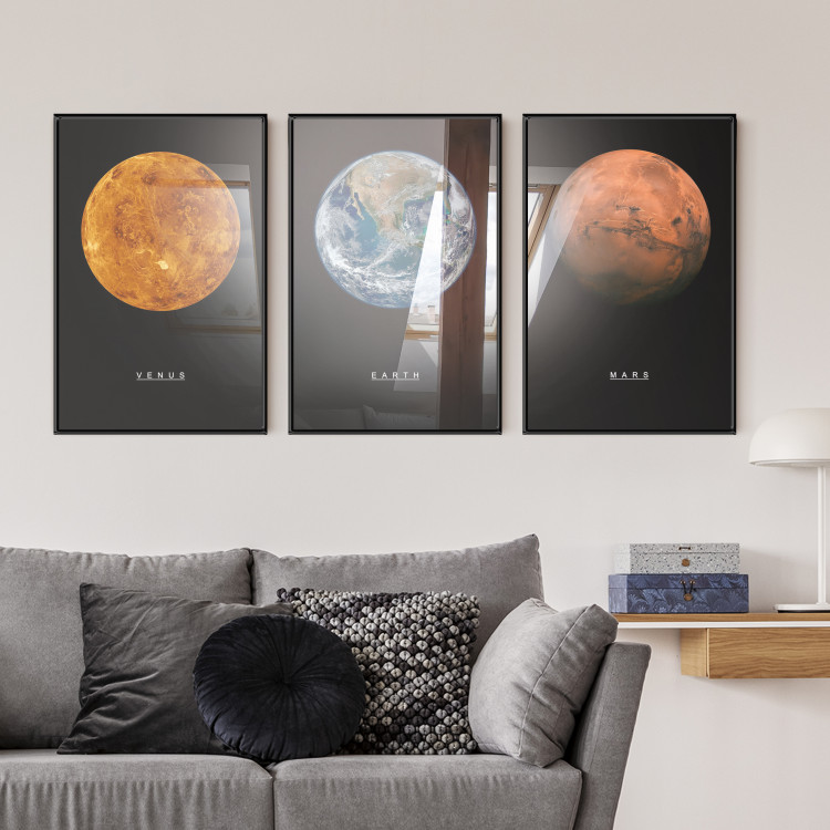 Set of wall art Three Planets 124899