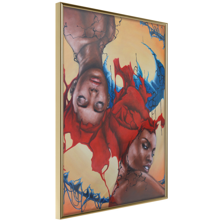Wall Poster Inverted - portrait of African American women in a mirror reflection 127099 additionalImage 12