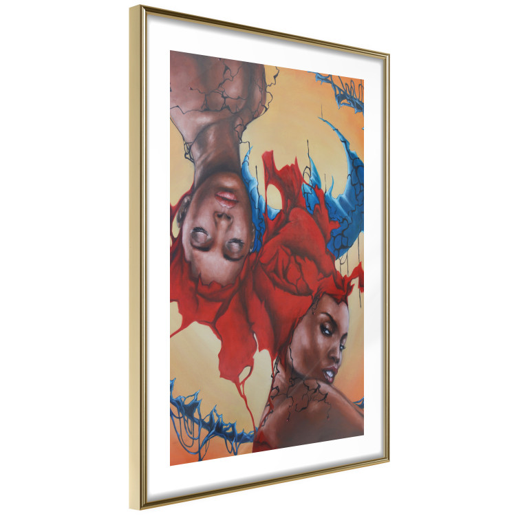 Wall Poster Inverted - portrait of African American women in a mirror reflection 127099 additionalImage 7