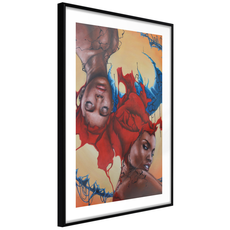 Wall Poster Inverted - portrait of African American women in a mirror reflection 127099 additionalImage 6