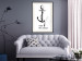 Poster Raise the Anchor - ship anchor and English inscriptions on white background 127899 additionalThumb 24
