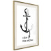 Poster Raise the Anchor - ship anchor and English inscriptions on white background 127899 additionalThumb 6