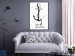Poster Raise the Anchor - ship anchor and English inscriptions on white background 127899 additionalThumb 7