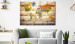 Large canvas print Map on wood: Colourful Travels [Large Format] 128499 additionalThumb 5