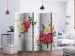 Room Divider Screen Spring Home II (5-piece) - colorful flowers and a sign between them 128999 additionalThumb 2