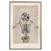 Poster Lady Skeleton - unusual vintage-style fantasy with a newspaper background 129099 additionalThumb 21