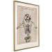 Poster Lady Skeleton - unusual vintage-style fantasy with a newspaper background 129099 additionalThumb 14