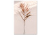 Canvas Exotic Shade (1-part) vertical - palm leaves in sepia motif 129499