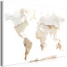 Canvas Raw World (1-piece) Vertical - world map in wall texture 131699 additionalThumb 2