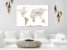 Canvas Raw World (1-piece) Vertical - world map in wall texture 131699 additionalThumb 3