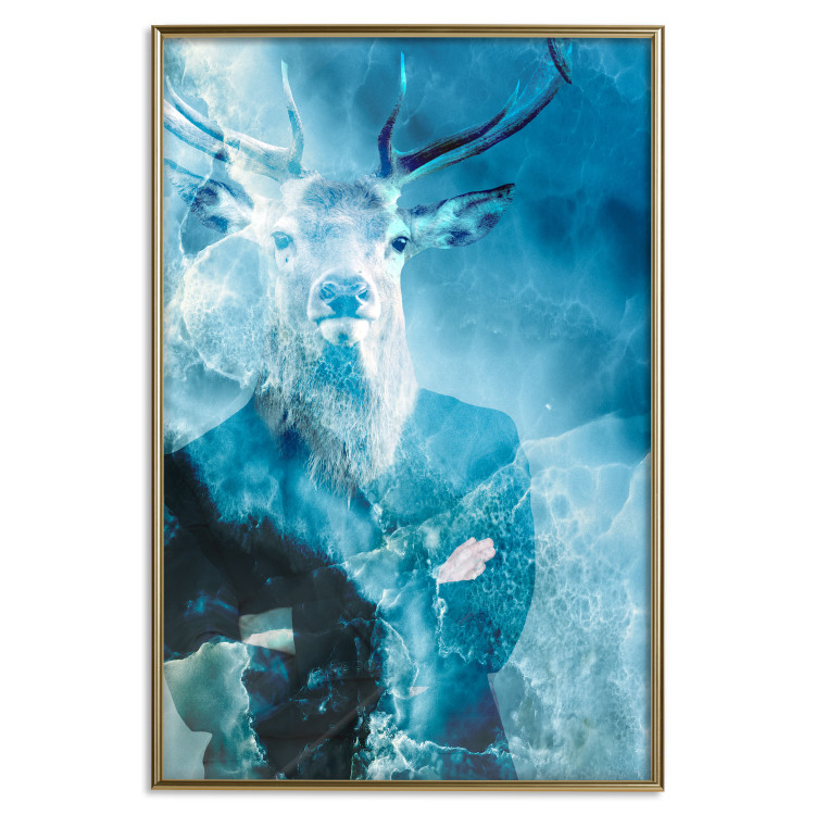 Wall Poster Forest King - whimsical abstraction of an animal in human form 131799 additionalImage 21