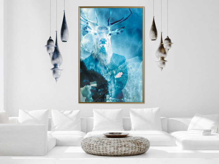 Wall Poster Forest King - whimsical abstraction of an animal in human form 131799 additionalImage 6