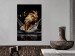 Wall Poster Golden Dream - abstract golden figure of a woman in water on a black background 132199 additionalThumb 11