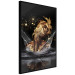 Wall Poster Golden Dream - abstract golden figure of a woman in water on a black background 132199 additionalThumb 3