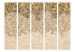 Folding Screen Art and Butterflies II (5-piece) - pattern in shades of brown and beige 132599 additionalThumb 3