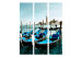 Room Divider Screen Gondolas on the Grand Canal (3-piece) - boats and beautiful Venice in the background 133099 additionalThumb 3