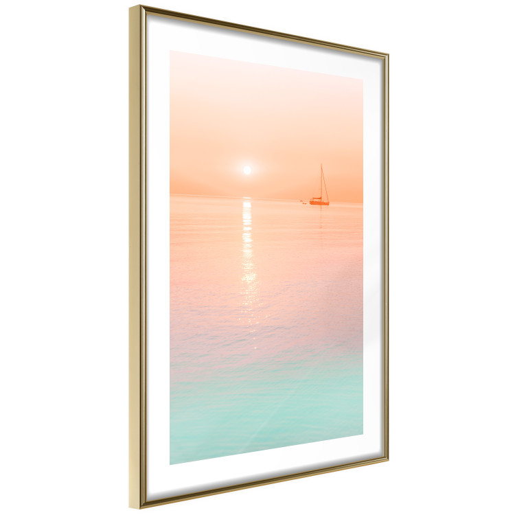 Wall Poster Summer Cruise - pastel seascape against a sunset backdrop 134999 additionalImage 9