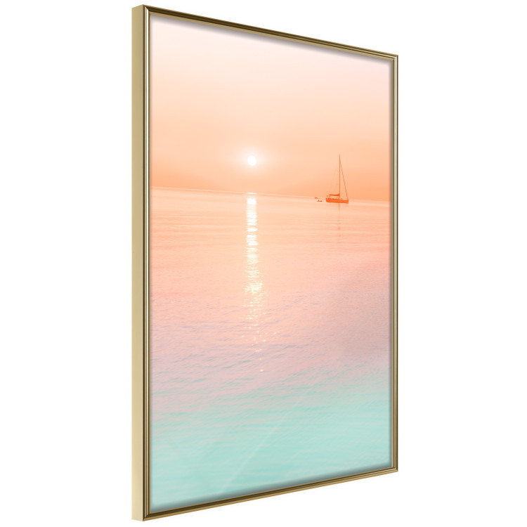Wall Poster Summer Cruise - pastel seascape against a sunset backdrop 134999 additionalImage 12