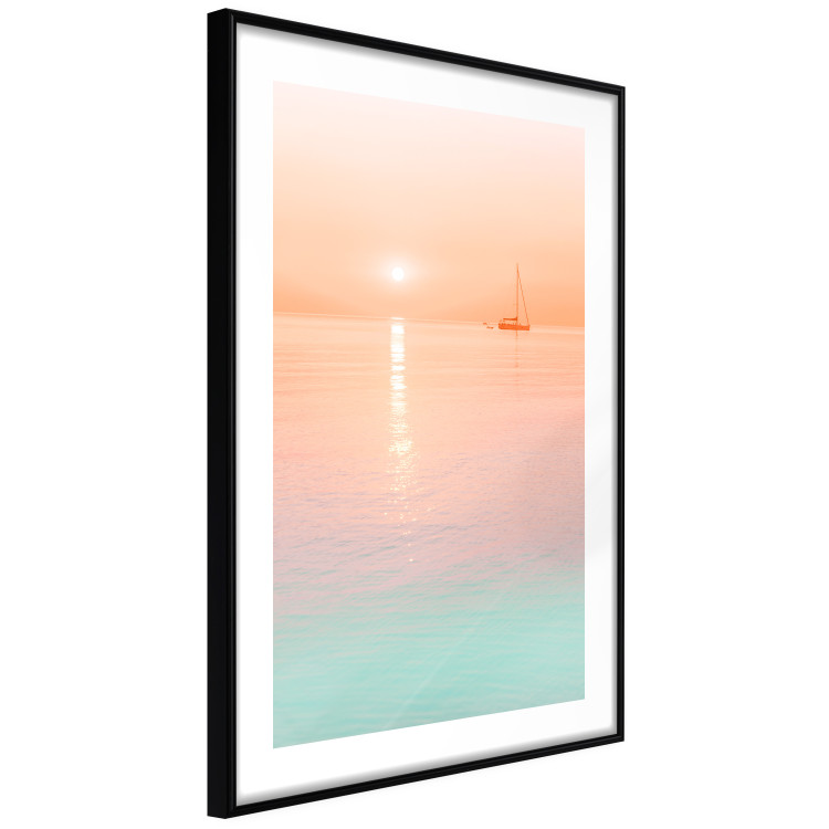 Wall Poster Summer Cruise - pastel seascape against a sunset backdrop 134999 additionalImage 8