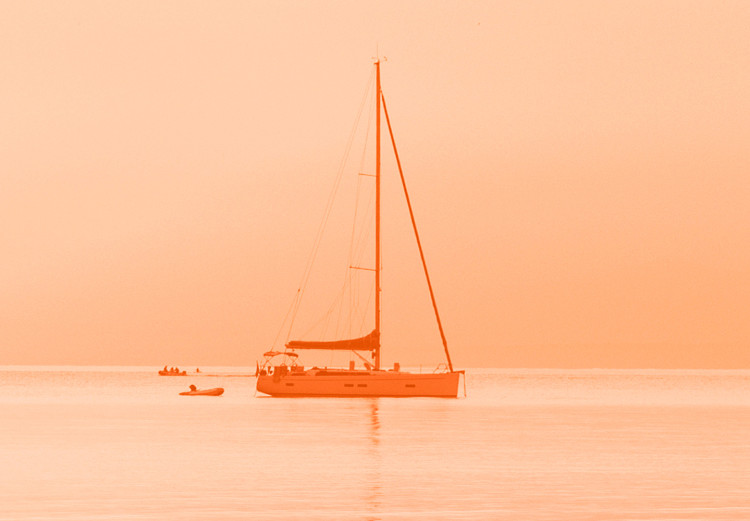 Wall Poster Summer Cruise - pastel seascape against a sunset backdrop 134999 additionalImage 9