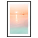 Wall Poster Summer Cruise - pastel seascape against a sunset backdrop 134999 additionalThumb 17
