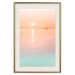 Wall Poster Summer Cruise - pastel seascape against a sunset backdrop 134999 additionalThumb 20