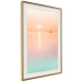 Wall Poster Summer Cruise - pastel seascape against a sunset backdrop 134999 additionalThumb 3