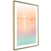 Wall Poster Summer Cruise - pastel seascape against a sunset backdrop 134999 additionalThumb 9