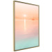 Wall Poster Summer Cruise - pastel seascape against a sunset backdrop 134999 additionalThumb 14